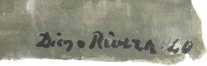 Signature with brush, 1870